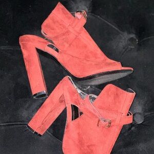 Suede Women Heels
